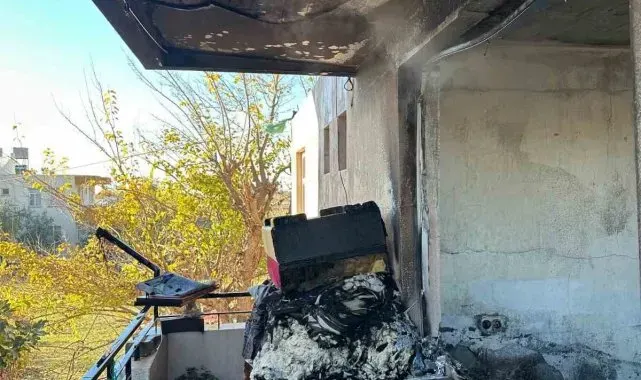 Manavgat'ta ev yangını