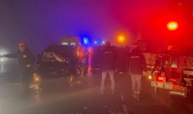 Bolu Dağı'nda sis sebebiyle zincirleme kaza: 6 yaralı