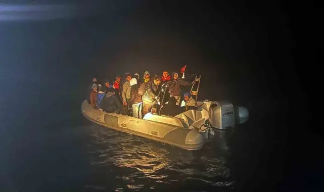 Datça'da 3'ü çocuk 27 düzensiz göçmen kurtarıldı