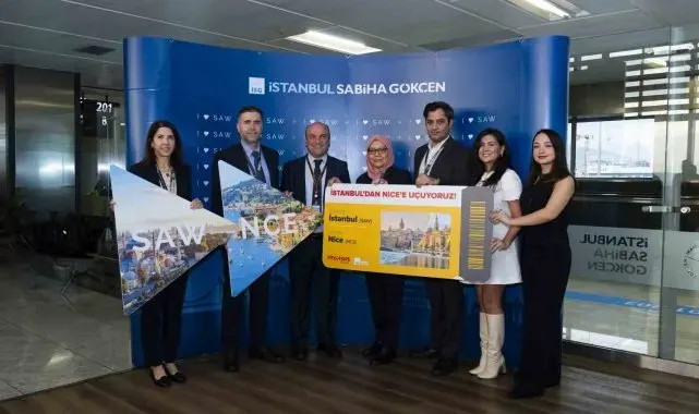Sabiha Gökçen'den 2024'ün son hat açılışı Fransa'nın Nice şehrine oldu