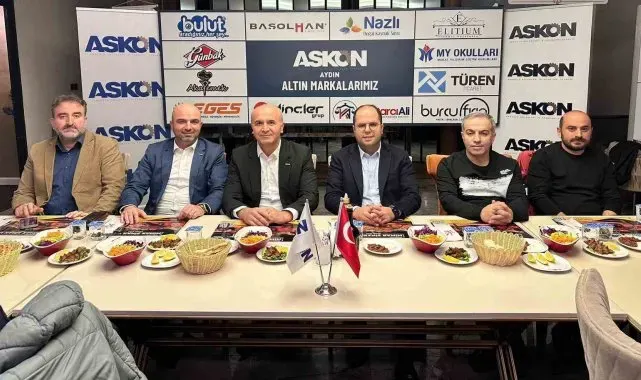 İzmirli iş insanları ASKON Aydın Şubesi'nde Aydınlı iş insanları ile buluştu