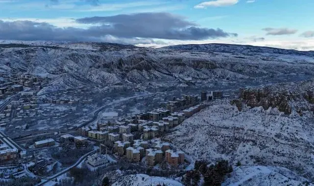Çankırı'da seyri doyumsuz kar manzaraları