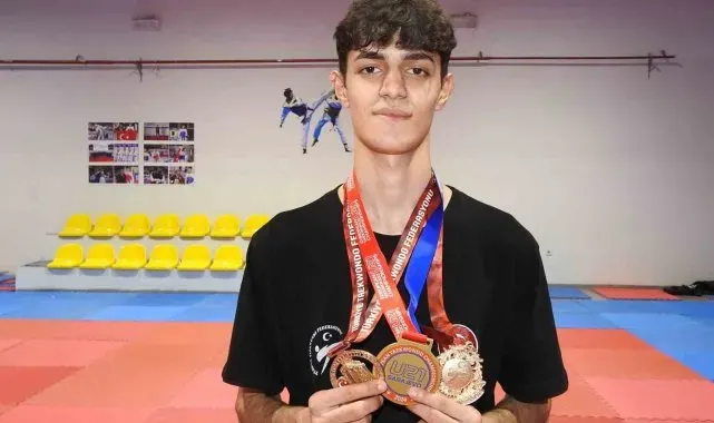 Milli tekvandocu Furkan Ubeyde Çamoğlu'nun hedefi dünya şampiyonluğu ve olimpiyatlar
