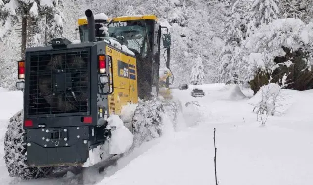 Rize'de 38 köy yolu ulaşıma kapandı