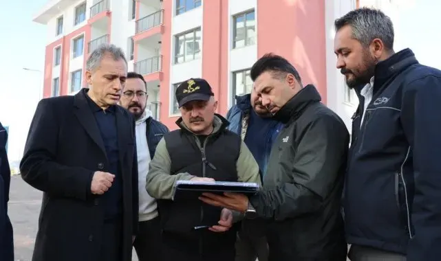 Vali Varol İndere'de konutlarını inceledi
