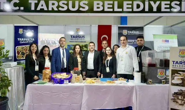 Mersin Tarım Fuarında Tarsus Belediyesi standına büyük ilgi