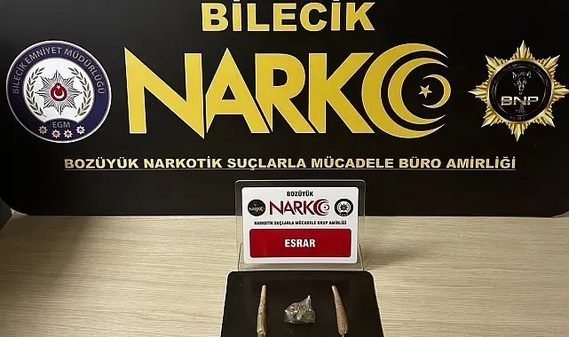 Bilecik'te bir şahsın üzerinde esrar maddesi çıktı