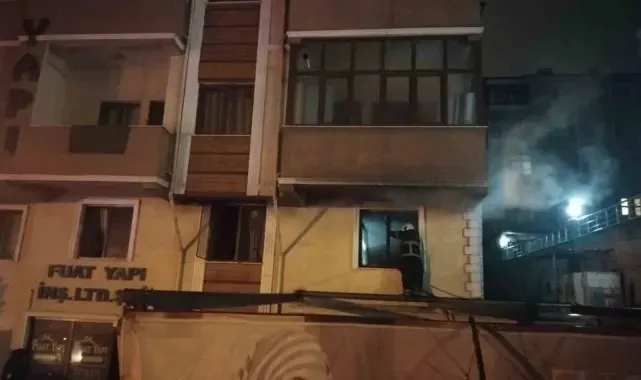 Karabük'te apartmanda korkutan yangın