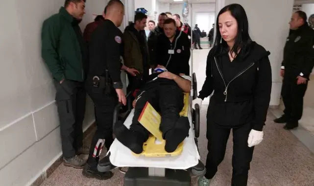 Samsun'da şüpheliyi kovalarken çatıdan düşen polis yaralandı