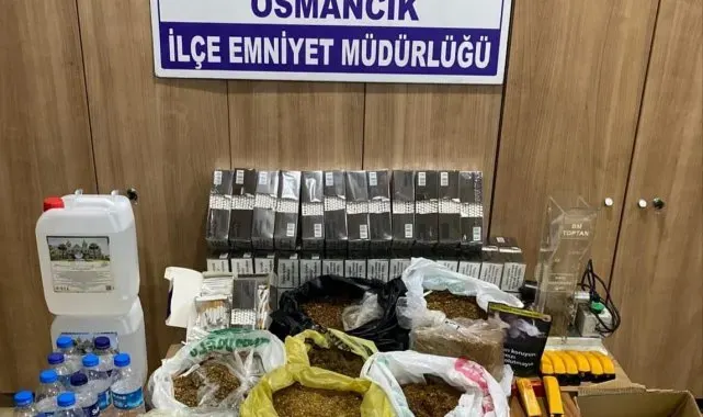 Çorum'da binlerce makaron ele geçirildi