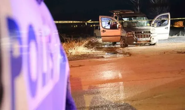 Aksaray'da araca tüfekli saldırı: 1 ağır yaralı