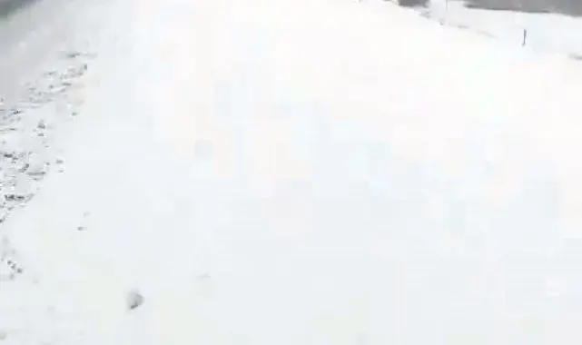 Bingöl-Erzurum karayolunda kar yağışı etkili oldu