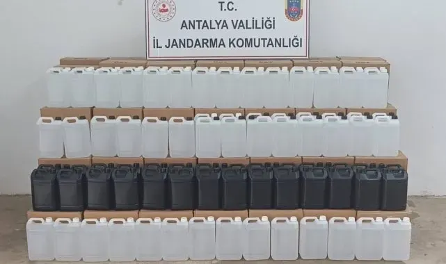 Gazipaşa'da 3 bin litre kaçak etil alkol ele geçirildi