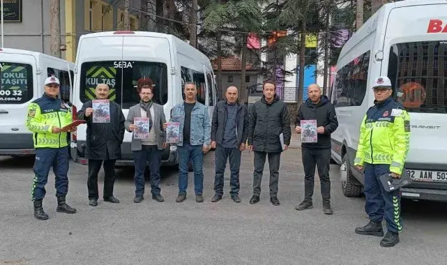 Eğirdir'de okul servisi sürücülerine güvenlik denetimi