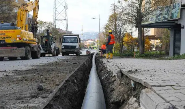 SASKİ'den İlkadım'a takviye içme suyu terfi hattı