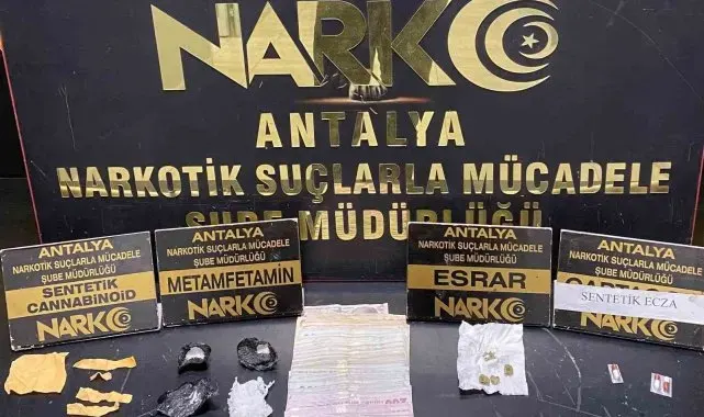 Antalya'da son 1 haftada çok sayıda uyuşturucu madde ele geçirildi