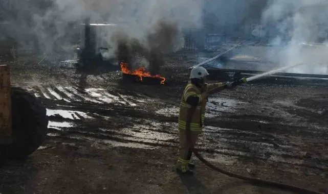 Diyarbakır'da petrol kuyusunda yangın
