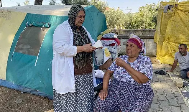 Mevsimlik işçilerin çadırında kanser taraması