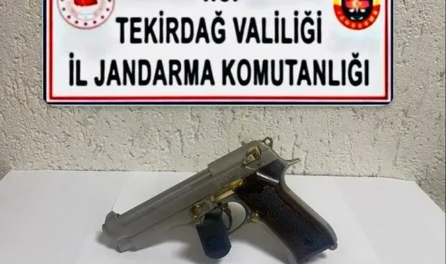 Tekirdağ'da ruhsatsız tabanca operasyonları