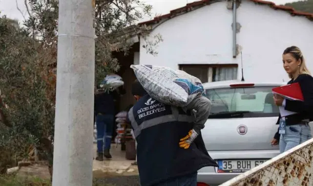 Güzelbahçe Belediyesinden ihtiyaç sahiplerine kış desteği