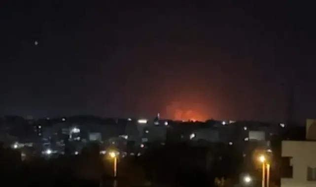 Suriye'de yaşanan patlamalar ve yükselen alevler Mardin'den görüntülendi