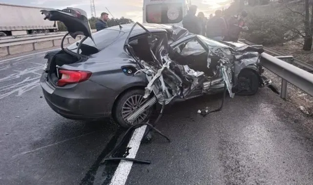 Karabük'te otomobil tırla çarpıştı: 1 yaralı
