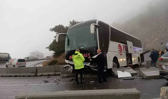 Muğla'da otobüs kazası: 5 yaralı
