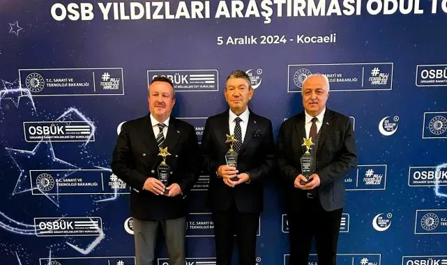 OSB'nin Yıldızları Araştırmasından Denizli OSB'ye ödül