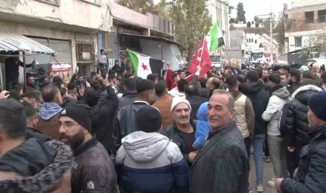 Adıyaman'da Suriyeliler kutlama yaptı