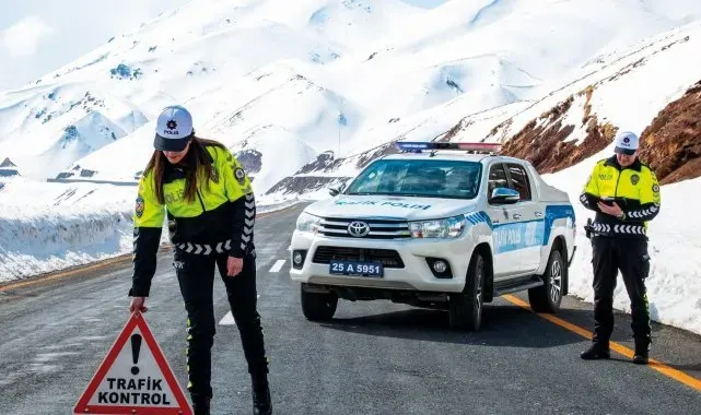 Erzurum'da kent merkezinde bir ayda 142 trafik kazası