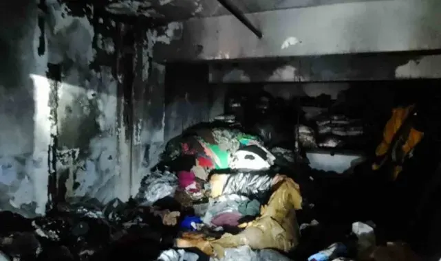 Kahramanmaraş'ta iş yeri yangını söndürüldü