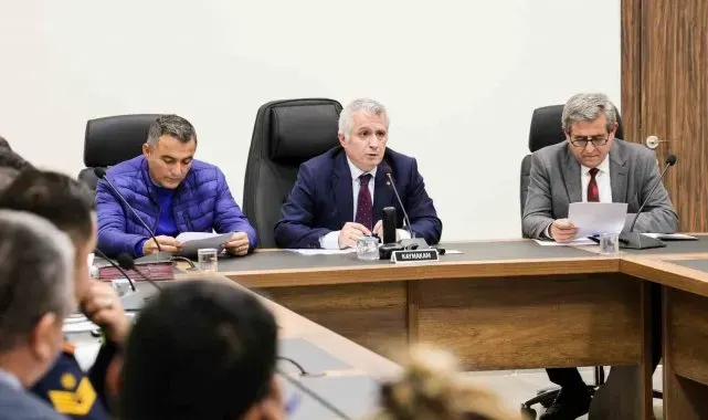 Manavgat'ta Afet ve Acil Durum toplantısı