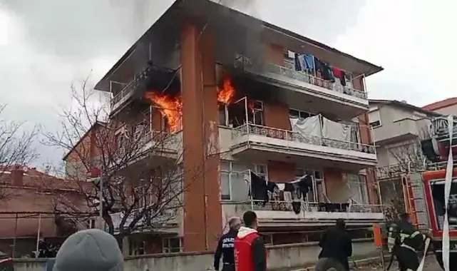 Isparta'da korku dolu anlar: Ev saniyeler içinde alevlere teslim oldu
