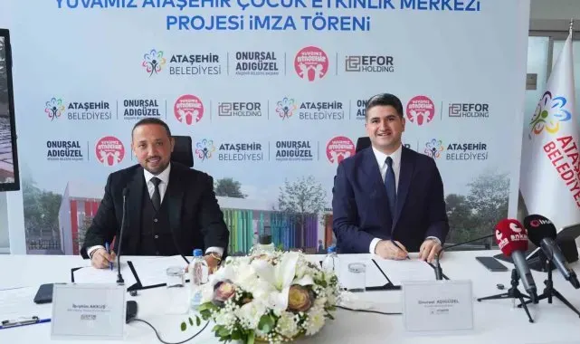 Ataşehir Belediyesi'nden çocuklar için ekolojik adım: Etkinlik merkezi için imzalar atıldı
