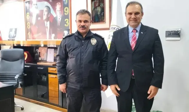 Başkan Dilsiz'e Emniyet Müdürü Kalaycı'dan veda ziyareti