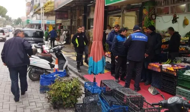 Turgutlu'da kaldırım işgallerine sıkı denetim