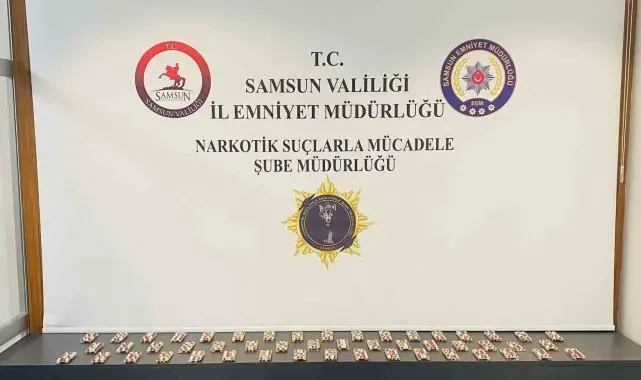 Samsun'da 2 bin 632 adet sentetik ecza ele geçirildi