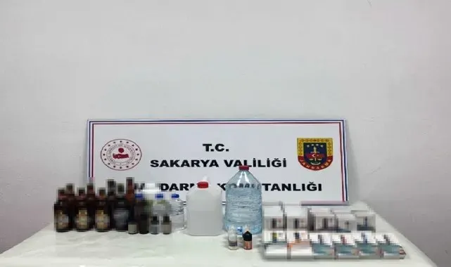 Yılbaşı öncesi operasyonların arttığı Sakarya'da sahte alkol ele geçirildi