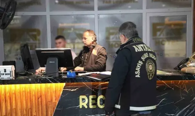 Antalya'da günübirlik konaklama yerlerine eş zamanlı denetim