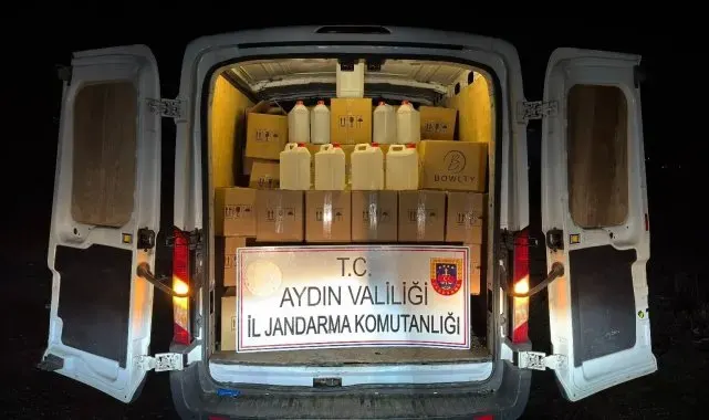 Jandarma ekipleri 1 ton 600 litre etil alkol ele geçirdi