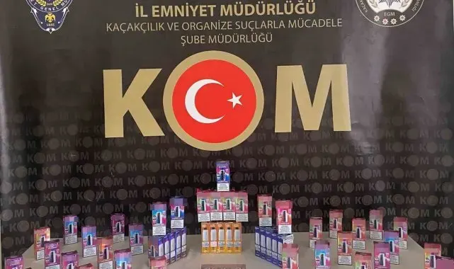 Sivas'ta 55 kaçak elektronik sigara ele geçirildi