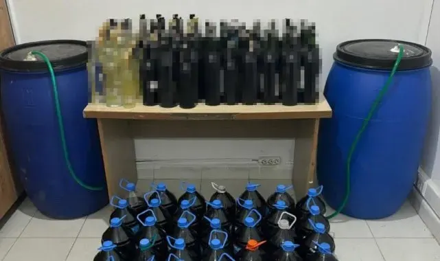 Yılbaşı öncesi kaçak içkiye darbe: Yaklaşık bir ton ele geçirildi