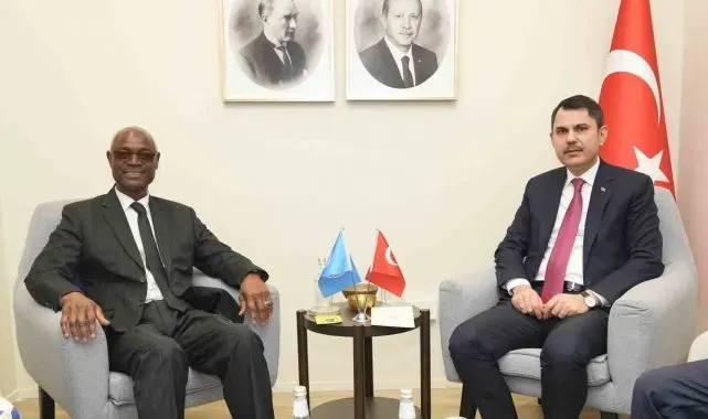 Bakan Kurum, İran, Filistin, Somalili Bakanlar ve BM Direktörü ile görüştü