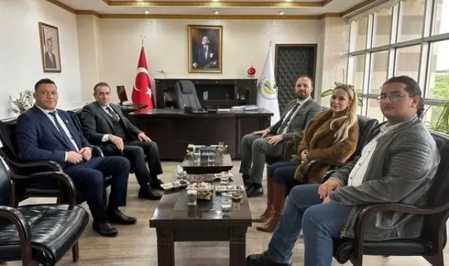Karadağ Boşnak Demokratik Hareketi Genel Başkanı Sead Şahman Kaymakam İlyas Memiş'i ziyaret etti