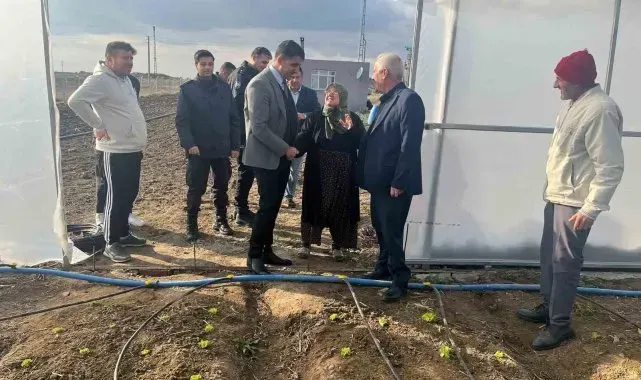 Kardın çiftçi, 65 yaşında devlet desteğiyle sera kurdu