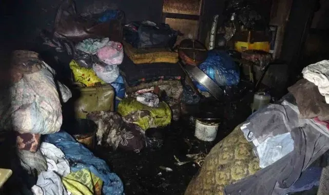 Alanya'da yangın müstakil evi küle çevirdi