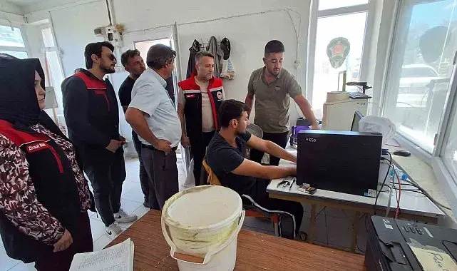 Bayburt'ta TMO alım ofisinde ürün kabulü sürüyor