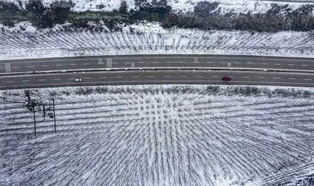 Tokat'ta görenleri hayran bırakan kış manzarası