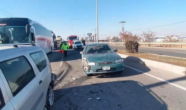 Malatya'da iki araç çarpıştı, 1 yaralı