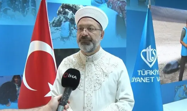 Diyanet İşleri Başkanı Erbaş: "Yıkılan evlerin yeniden yapılmasında Türkiye olarak önderlik yapacağız"